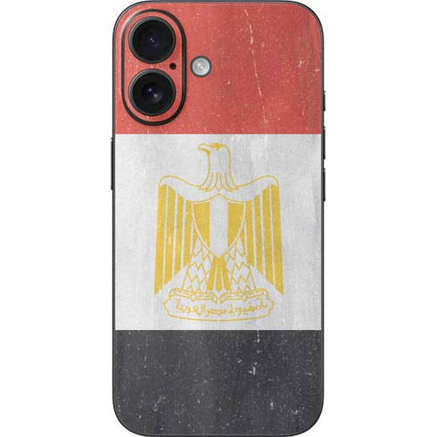 Egypt Flag Distressed iPhone 16 Skin